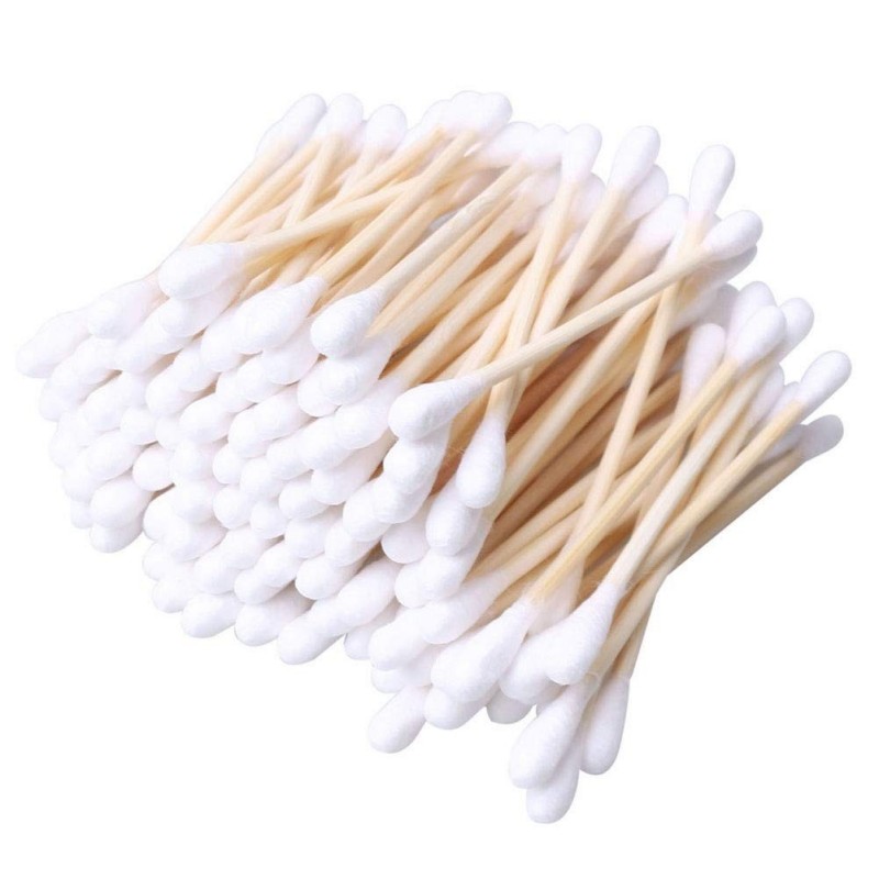 Bamboo Cotton Swabs Round