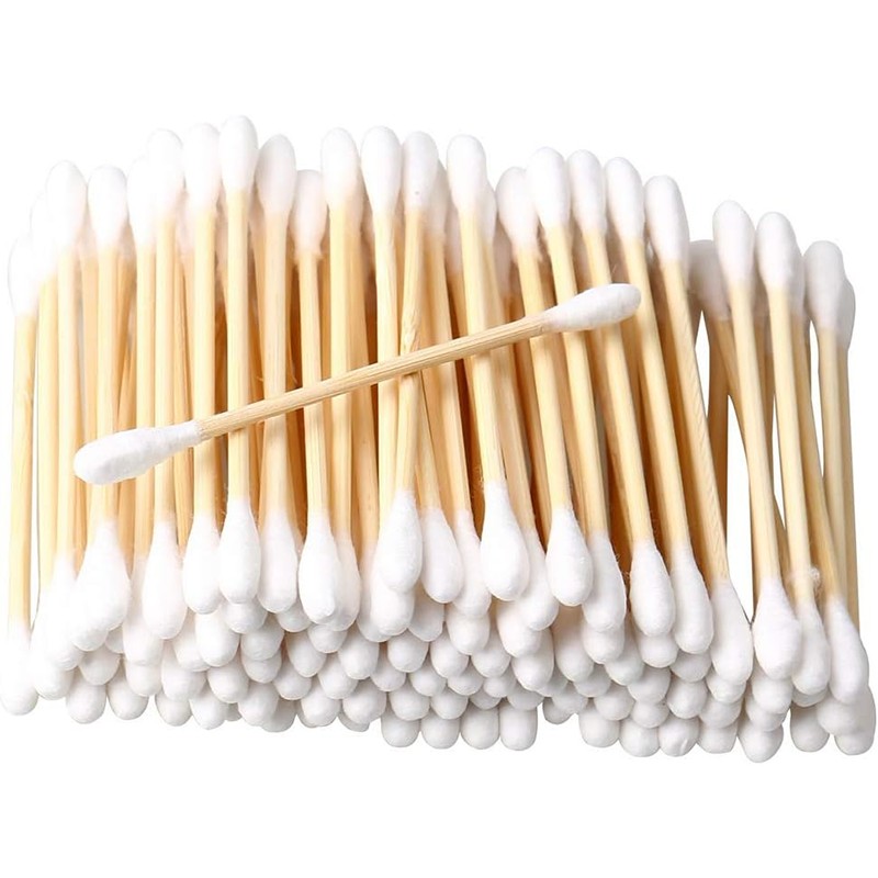 Bamboo Cotton Swabs Round