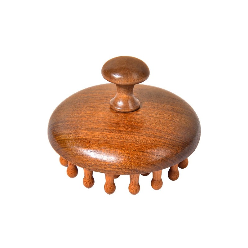 Sandalwood Round Plate Massage Comb